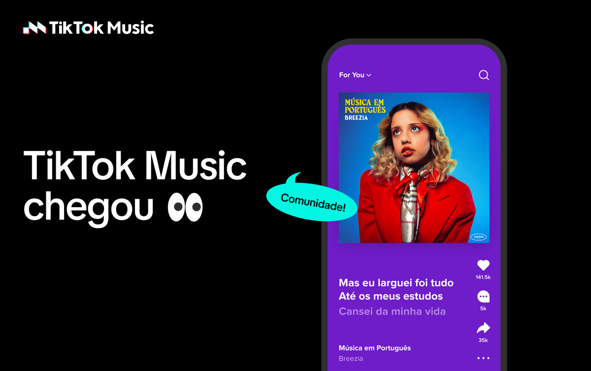 TikTok Desafia Gigantes do Streaming com Novo Serviço de Música: TikTok Music Chega ao Brasil